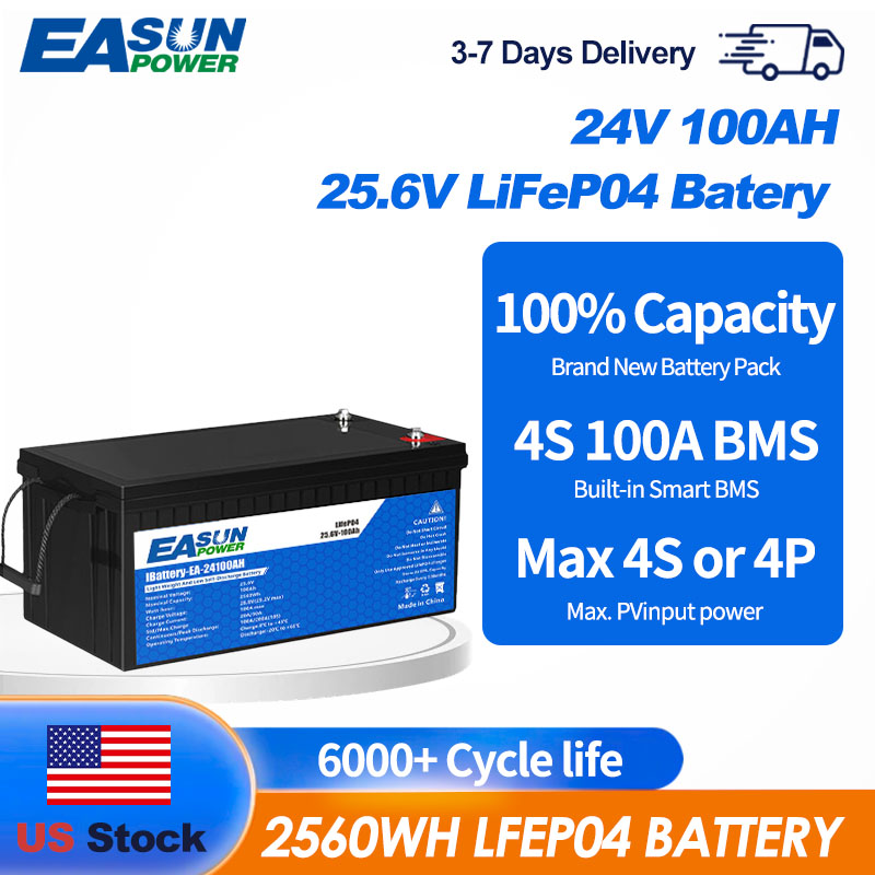 Easun Power 24V 100Ah LiFePO4  – Grid Tie Inverter Limiter 2000W Bewertung und Preis